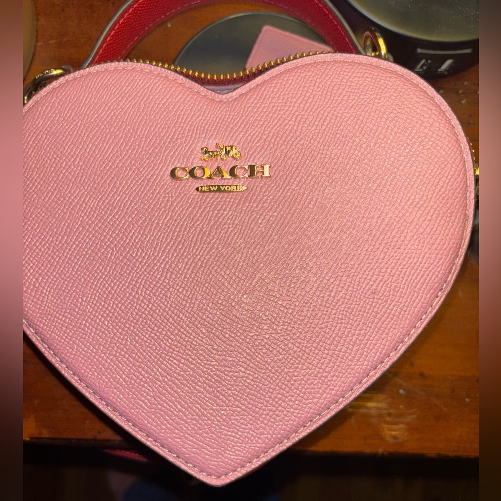 Coach Pink Heart Mini Bag